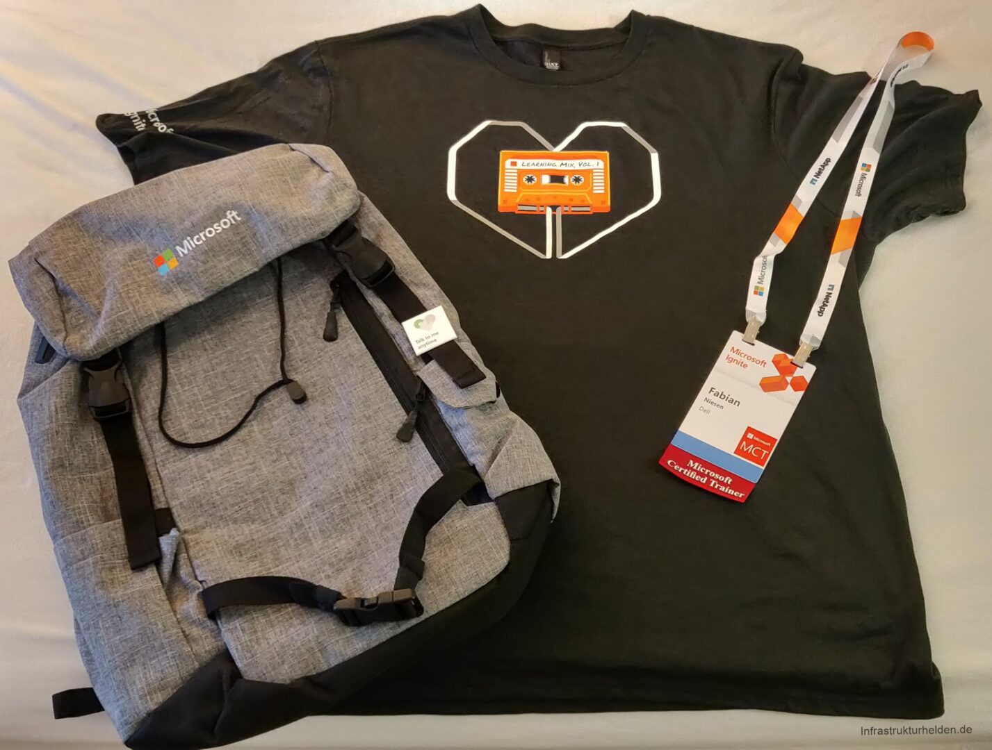 Ignite Stuff: Badge, Backpack and T-Shirt "Learning Mix Vol.1"
