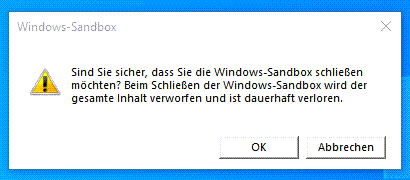 20210228 Sandbox 05 The Windows 10 Sandbox 15