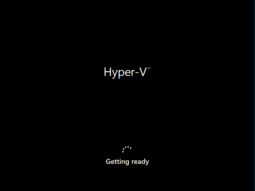 Computergenerierter Alternativtext:
Hyper-V 
Getting ready 