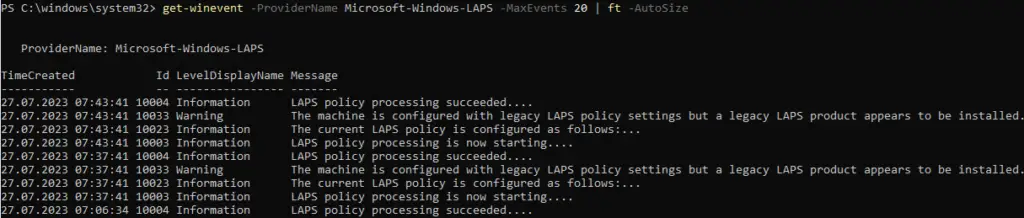 20230809 WindowsLAPS 04 Windows LAPS and the migration from Microsoft LAPS 9